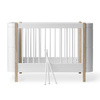  OLIVER FURNITURE Łóżeczko dziecięce Wood MINI b pakietu junior, white/oak 