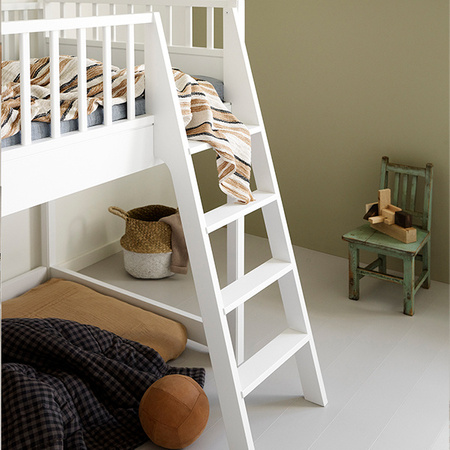  OLIVER FURNITURE Łóżko dziecięce na niskiej antresoli Seaside Classic low loft 90x200 cm