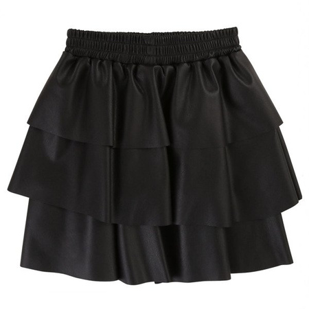 KARL LAGERFELD KIDS Spódnica czarna z falbanami