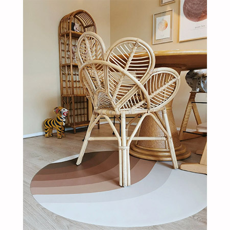 EEVEVE Mata podłogowa Splat mat Retro-lines - Brown