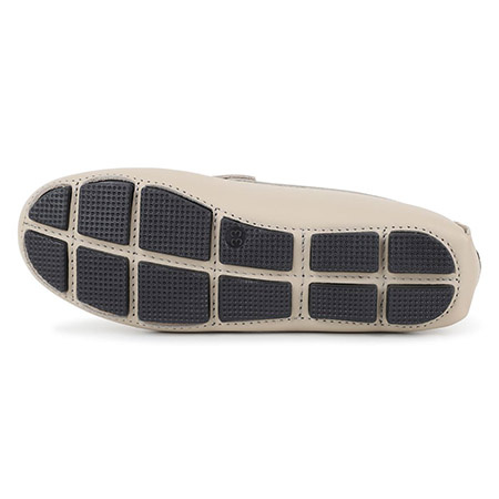 BOSS Kids Boys beige leather loafers 