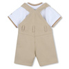BOSS KIDS Boys dungarees and t-shirt set