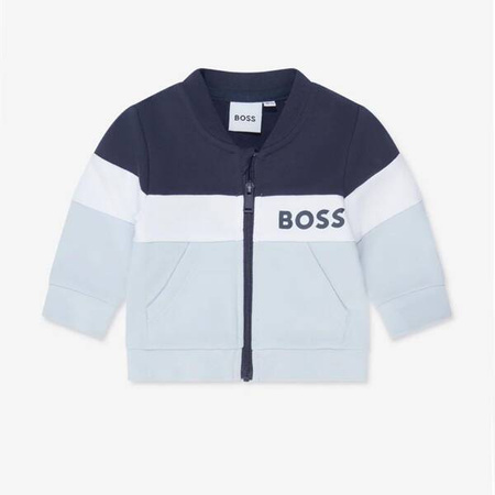 BOSS Kids Boys boys two-piece logo tracksuit in blue