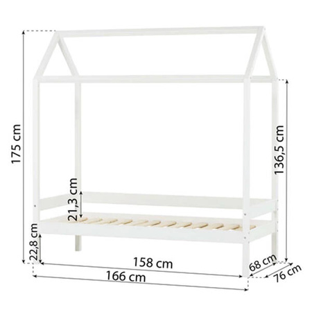 Hoppekids ECO Dream Comfort House bed 70x160 cm