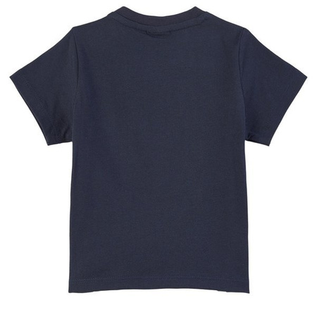 BOSS Kids T-shirt dziecięcy dla chłopca z krótkim rękawem granatowy
