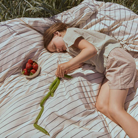 OLIVER FURNITURE Prześcieradło dziecięce 70X140 cm szare