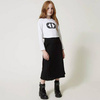 TWINSET Girls long pleated skirt