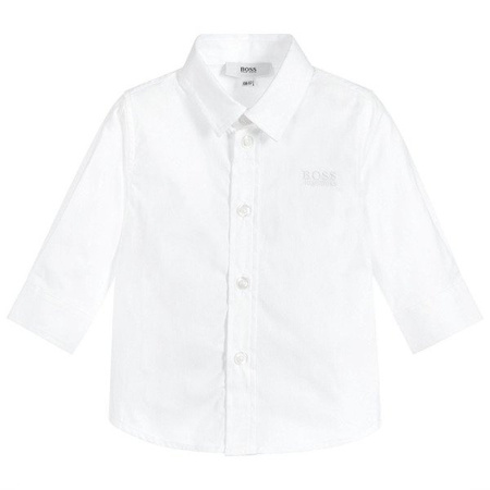 BOSS Kids Koszula dziecięca z długim rękawem biała