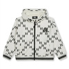 KARL LAGERFELD Boys hooded cardigan with logo print