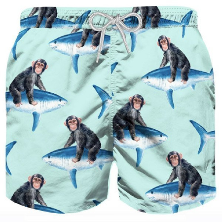 MC2 Saint Barth Kąpielówki chłopięce MONKEY RIDING