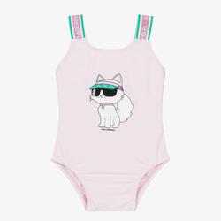 KARL LAGERFELD Baby girls pink choupette swimsuit