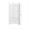 HOPPEKIDS Kids HANS doors for wardrobe white