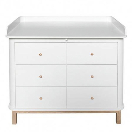 OLIVER FURNITURE Przewijak duży do komody Wood z 6 szufladami