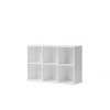 OLIVER FURNITURE Дитяча дерев'яна біла настінна книжкова шафа 3x2