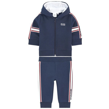 BOSS Kids Dres dziecięcy granatowy