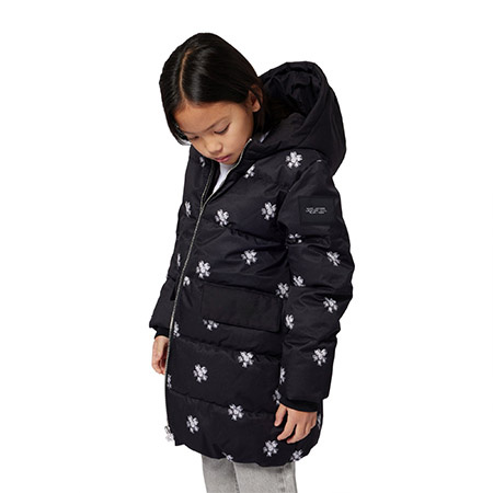 The Marc Jacobs Girls' Hooded Jacket in Black Daisy