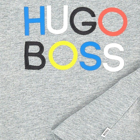 BOSS KIDS Boys Blue Cotton Babygrow