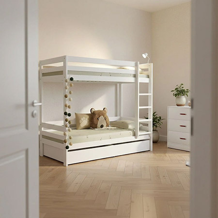 LIFETIME Kidsrooms Elements Bed Rails for Children's Bed, white