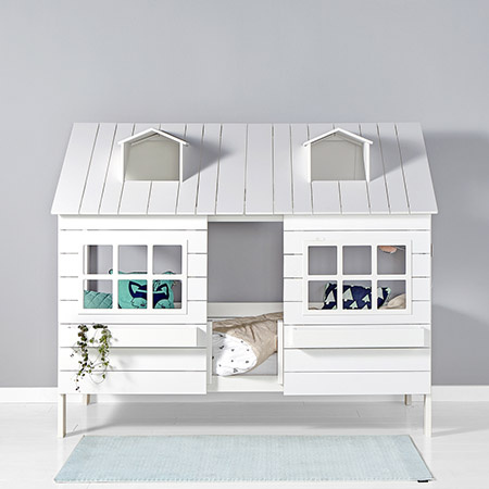 LIFETIME Kidsrooms Łóżko domek Lake House 90x200 cm, białe