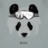 BOSS Kids T-shirt niemowlęcy dla chłopca z długim rękawem szary