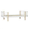 WOOD ORIGINAL BED, WHITE/OAK