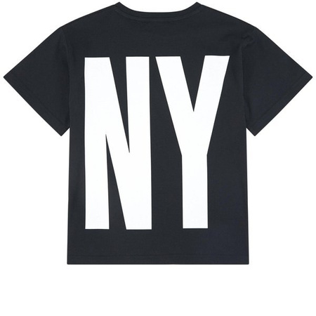 DKNY T-shirt dziecięcy czarny z nadrukiem logo