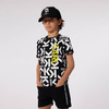 KARL LAGERFELD Boys short sleeve white and black t-shirt with logo print