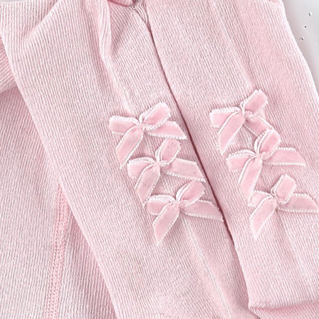 LILI GAUFRETTE Rajstopy dziecięce dla dziewczynki jasno-różowe