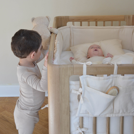 We Are Bitte Ochraniacz na łóżeczko dziecięce, oat