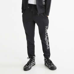 KARL LAGERFELD Kids Boys Black Logo Track Pants