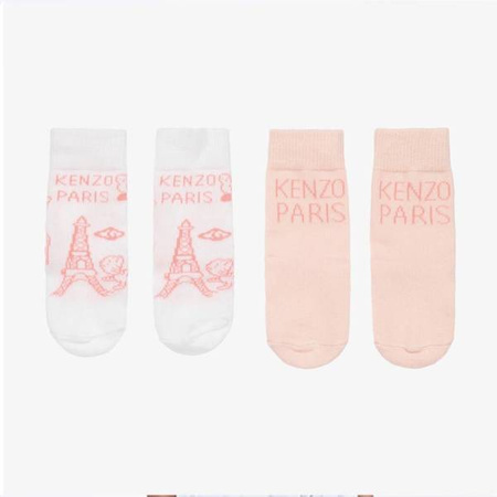 KENZO Kids Skarpety dziecięce z nadrukiem Tiger 2 pary
