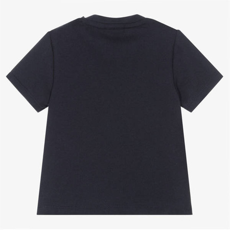 BOSS KIDS T-shirt dziecięcy dla chłopca z krótkim rękawem granatowy