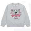 KENZO Kids Bluza chłopięca z długim rękawem Tiger szara