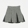 TWINSET Girls short black and white check skirt