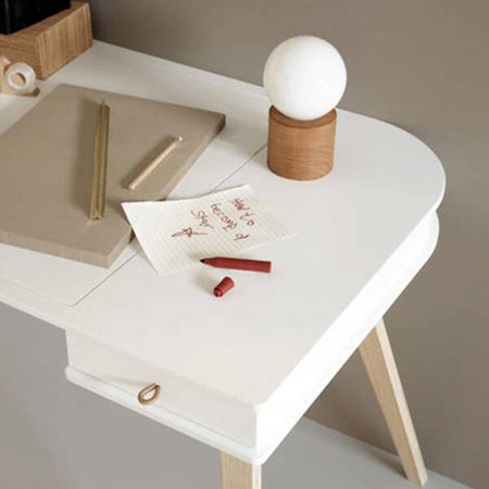 OLIVER FURNITURE Дитячий дерев'яний стіл, білий, висота 72,6 см