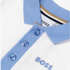 BOSS KIDS Polo chłopięce z krótkim rękawem białe