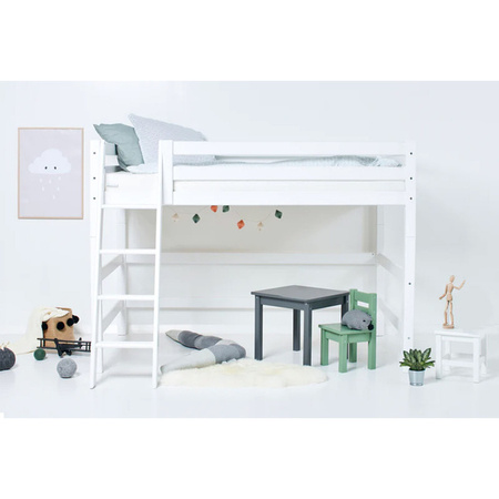 Hoppekids ECO Luxury high sleeper bed with sloping ladder 120x200 cm
