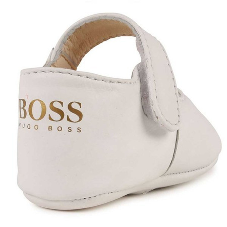 BOSS Kids Balerinki niemowlęce dla dziewczynki skórzane pre-walker 