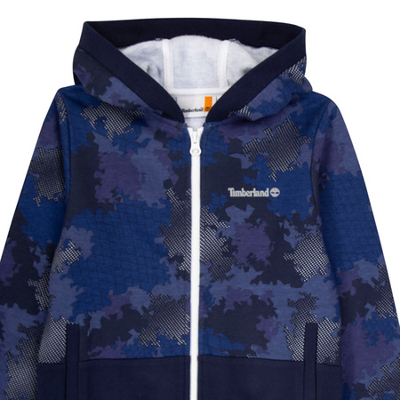 TIMBERLAND Boys zip up blue sweatshirt 