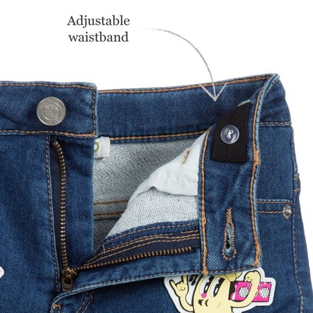 KENZO Kids Imitation jean fleece shorts
