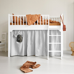 OLIVER FURNITURE Łóżko dziecięce na niskiej antresoli Seaside Classic low loft 90x200 cm