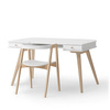 OLIVER FURNITURE Biurko dziecięce Wood białe wys. 66 cm z krzesłem