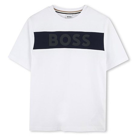 BOSS KIDS Komplet chłopięcy t-shirt z krótkim rękawem i bermudy