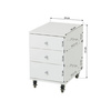 Hoppekids ECO Dream mid sleeper bed with desk 90x200, white 