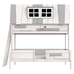 LIFETIME Kidsrooms Łóżko dziecięce piętrowe My Hangout 90/140/200 cm, whitewash