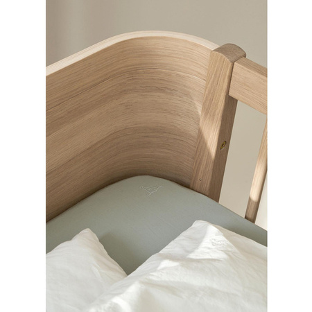 OLIVER FURNITURE WOOD MINI+ COT BED INCL. JUNIOR KIT, OAK