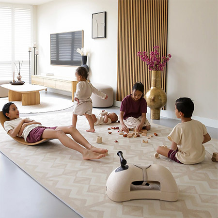 EEVEVE Mata dziecięce PLAYMAT Kilim - Sand