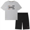 BOSS KIDS Logo print t-shirt and bermuda shorts set