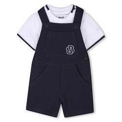 BOSS KIDS Boys dungarees and t-shirt set