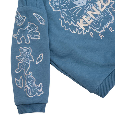 KENZO Kids Bluza dziecięca Tiger niebieska